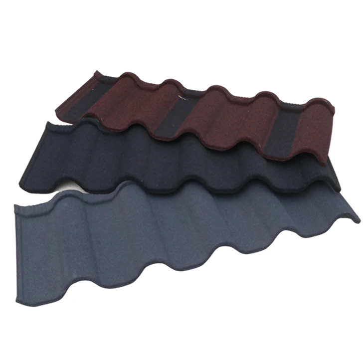 0.5mm Fire Resistance Stone Coated Metal Roof Tiles