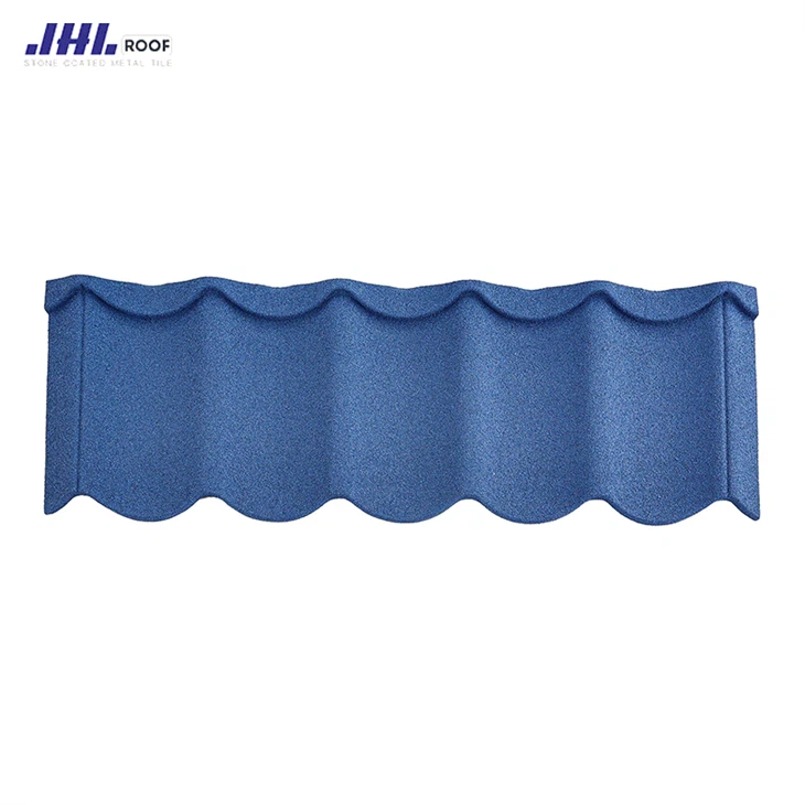 Colored Stone Metal Roofing Wave Tile