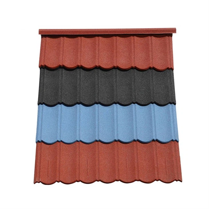 Made In China Quality Corrugated Color Metal Roof Tile Material Stone Coated Metal Roof Tile